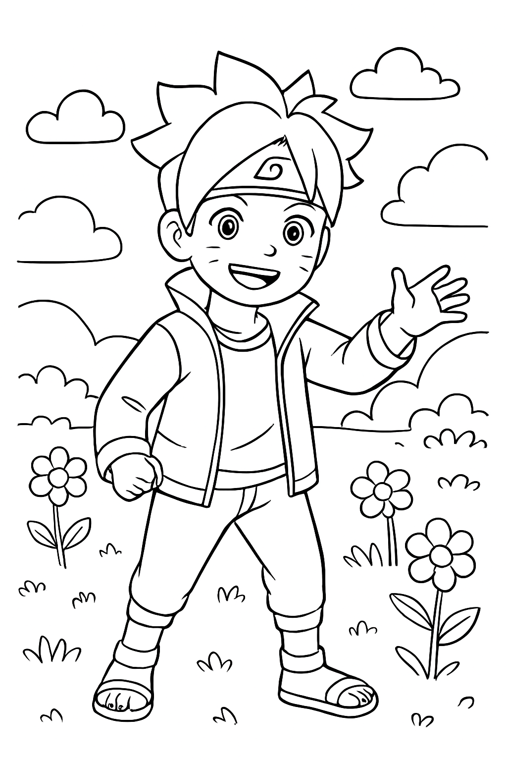 Boruto para colorir 12