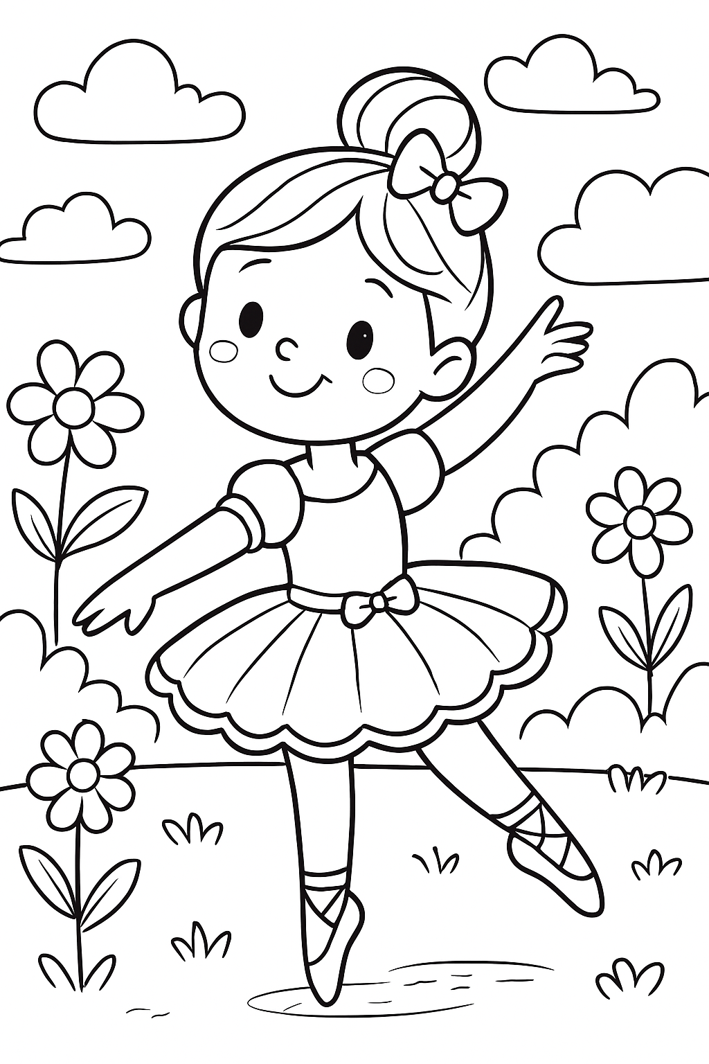 Ballerina Capuccina para colorir 12