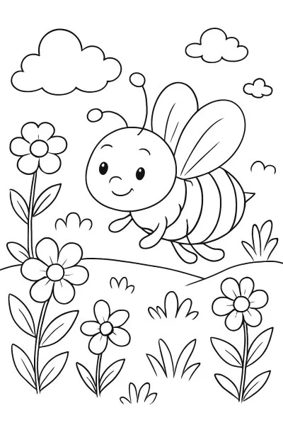 Bumblebee para colorir 12