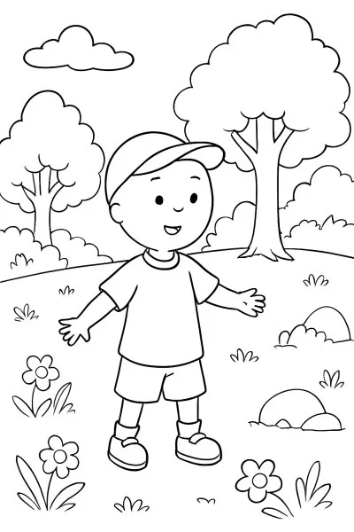 Caillou para colorir 13