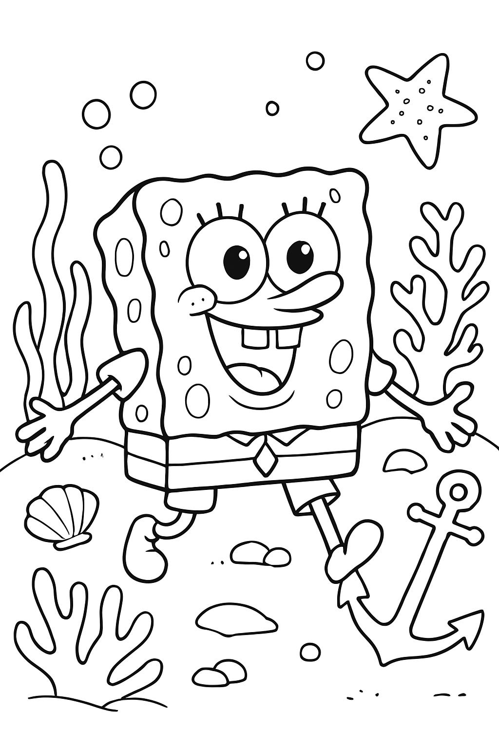 Bob Esponja para colorir 07