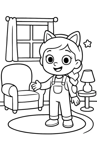 A Casa Mágica da Gabby para colorir 04