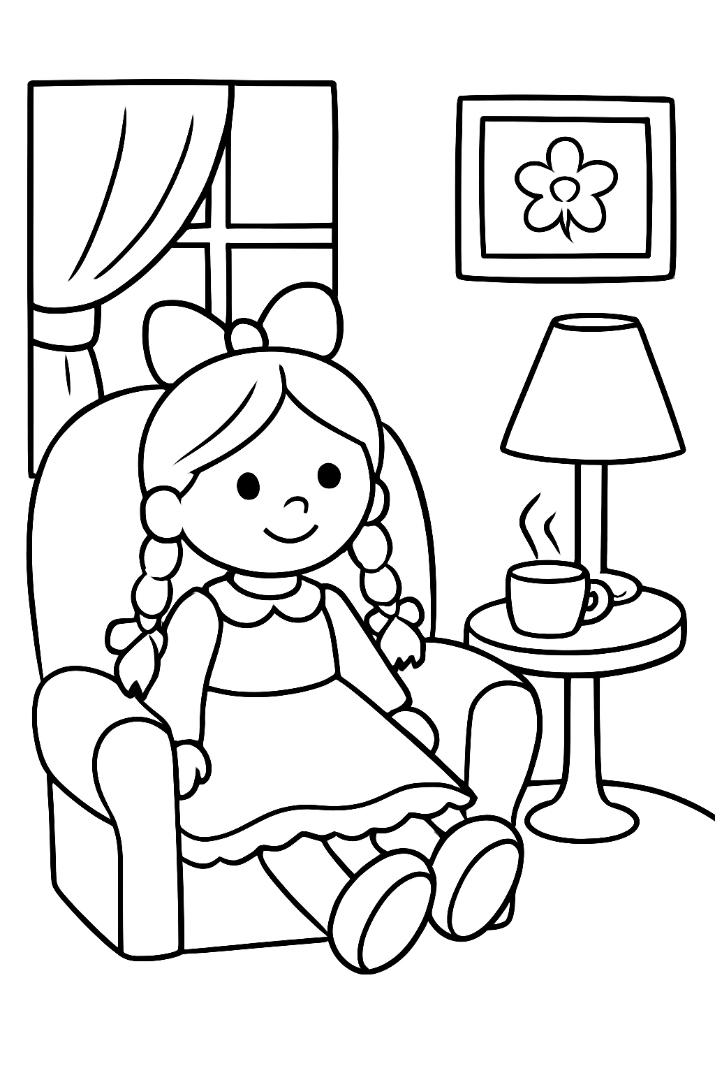 Bonecas para colorir 04