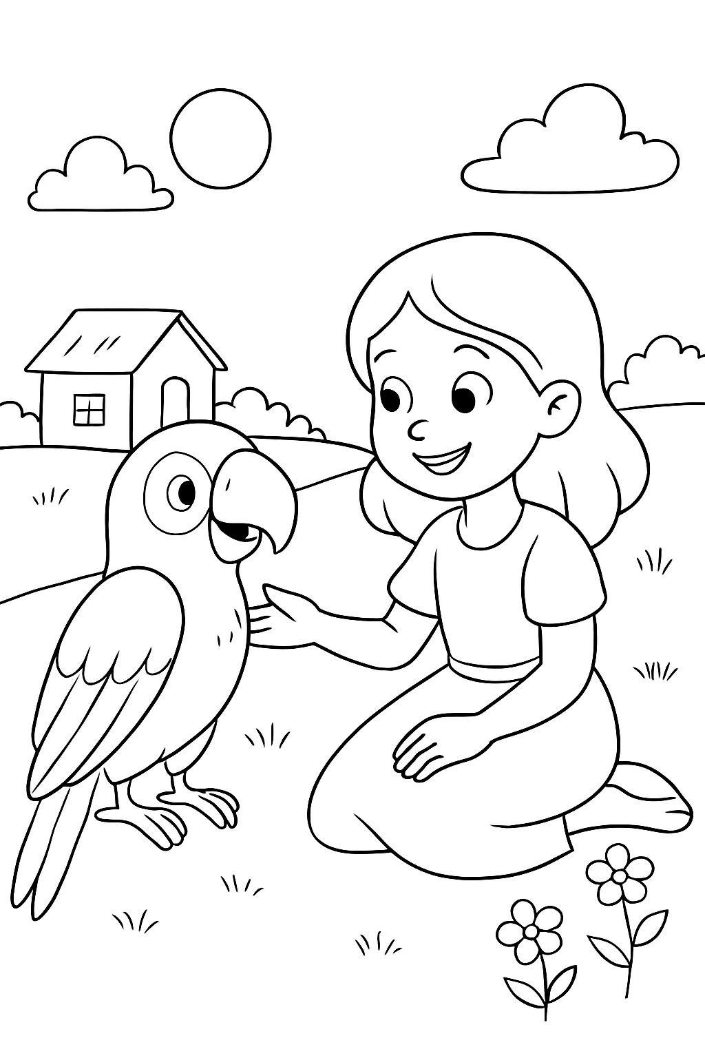 Arara para colorir 05