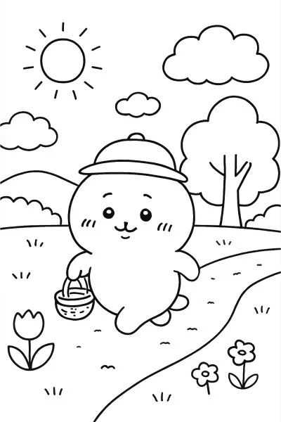 Chiikawa para colorir 11