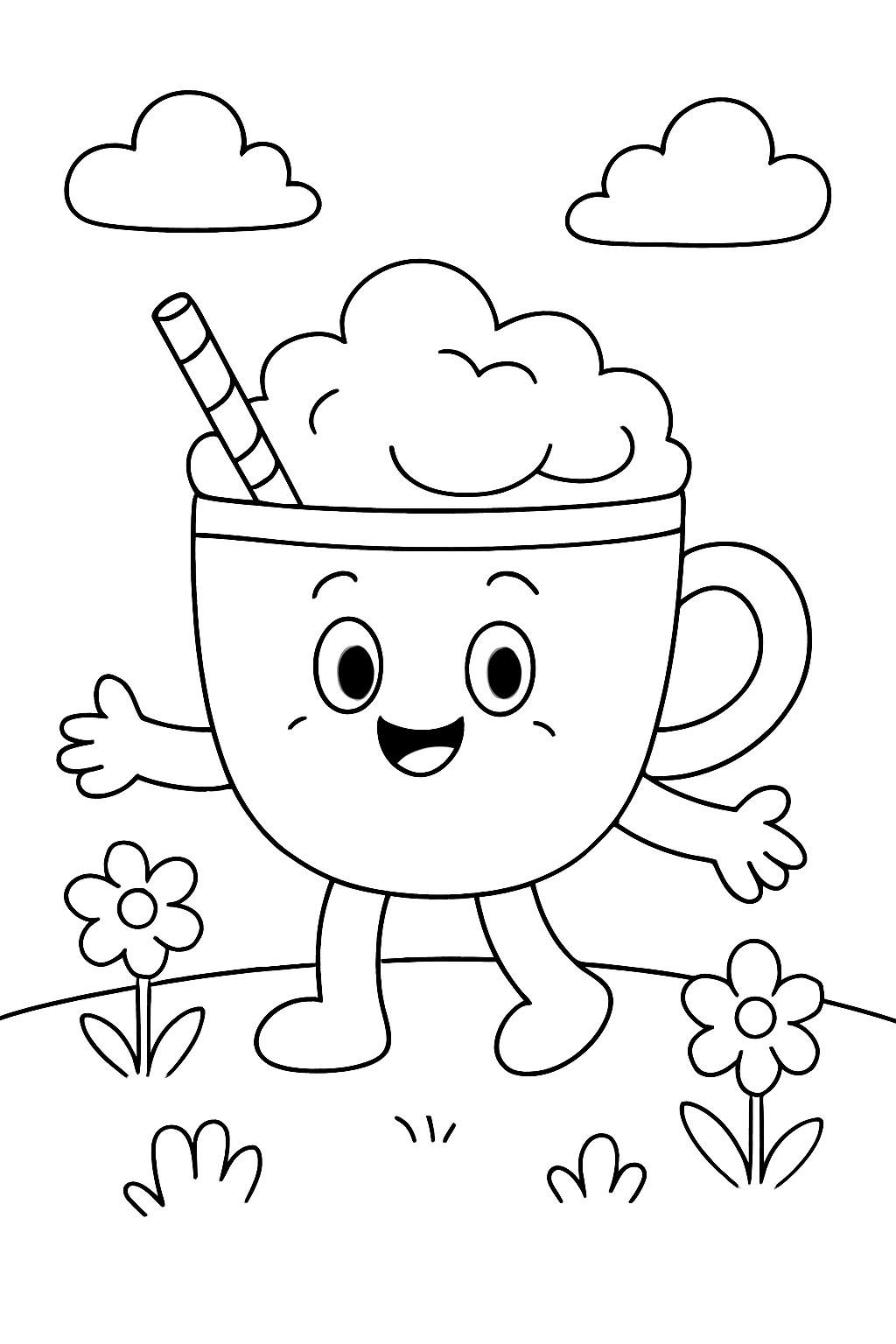 Capuccino Assassino para colorir 01