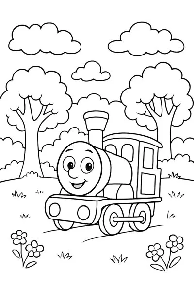 Bob, o Trem para colorir 13