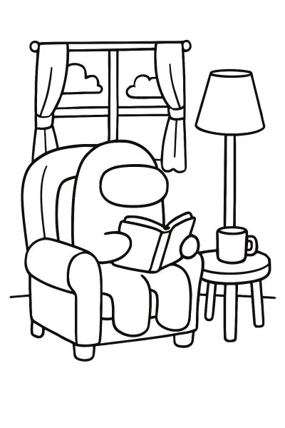 Among Us para colorir 04