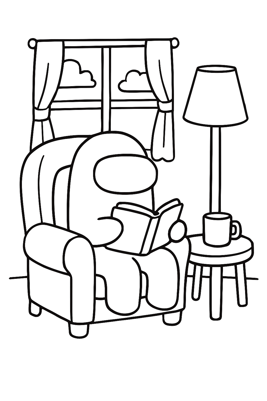 Among Us para colorir 04