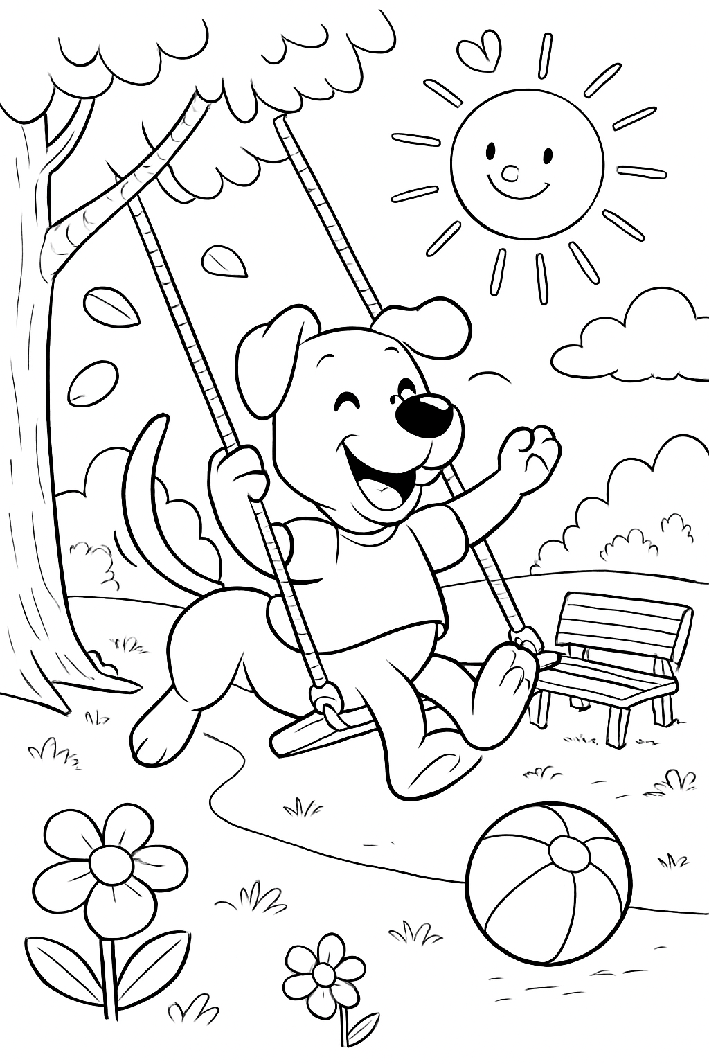 Boi para colorir 03