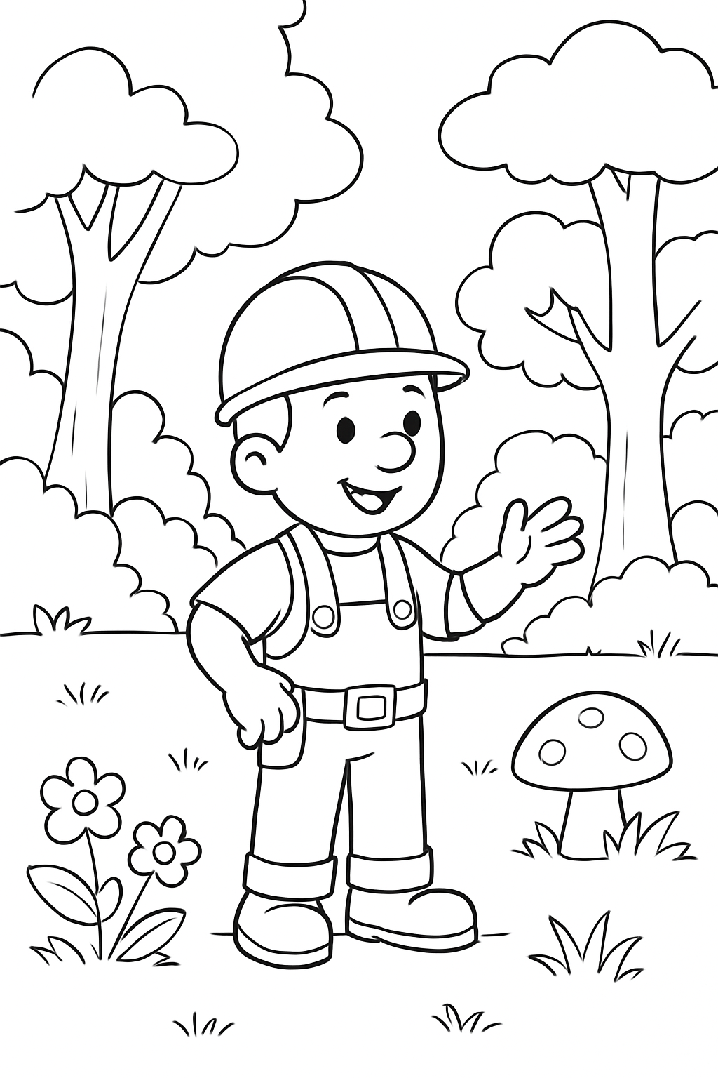 Bob, o Construtor para colorir 02