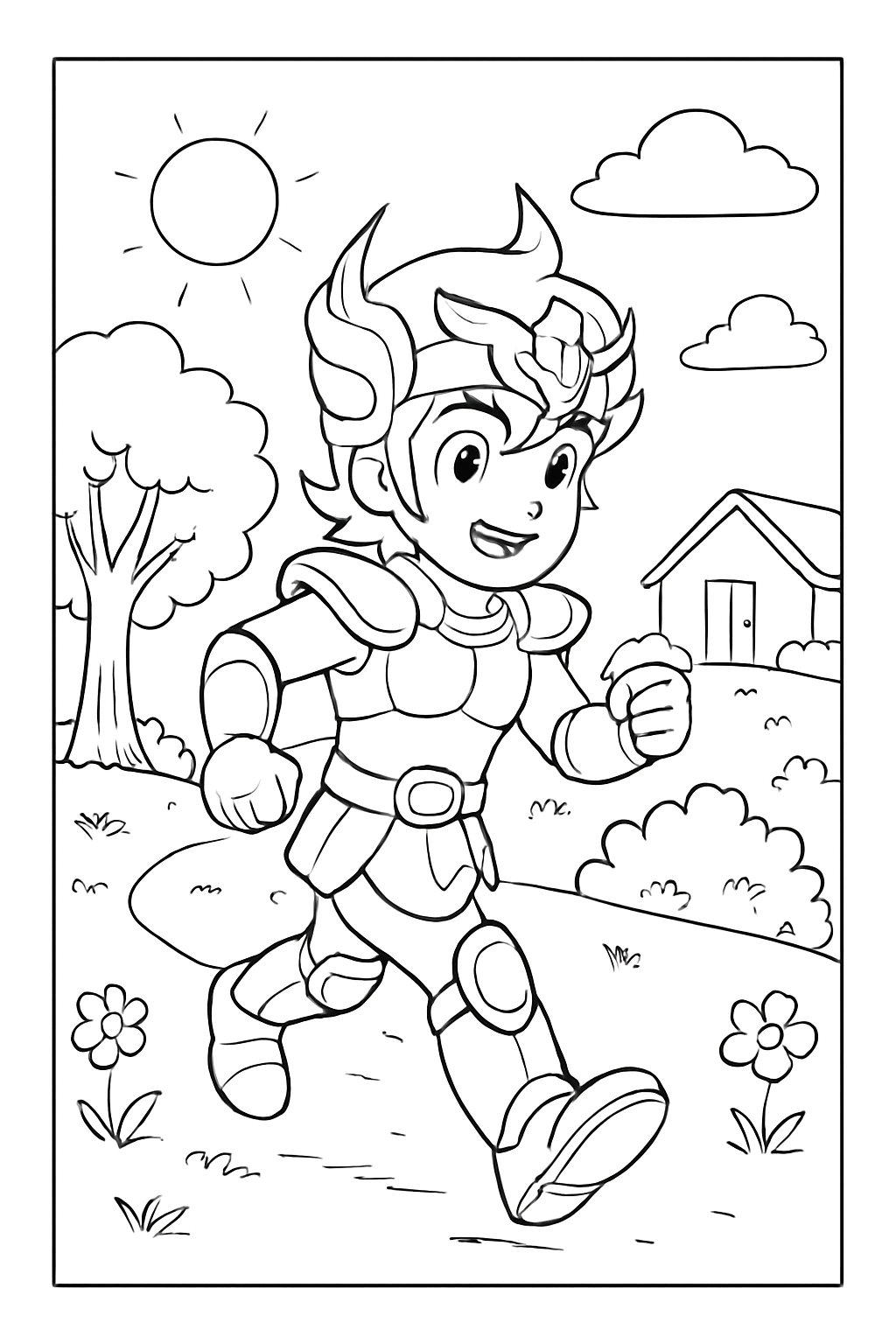 Cavaleiros do Zodíaco para colorir 11