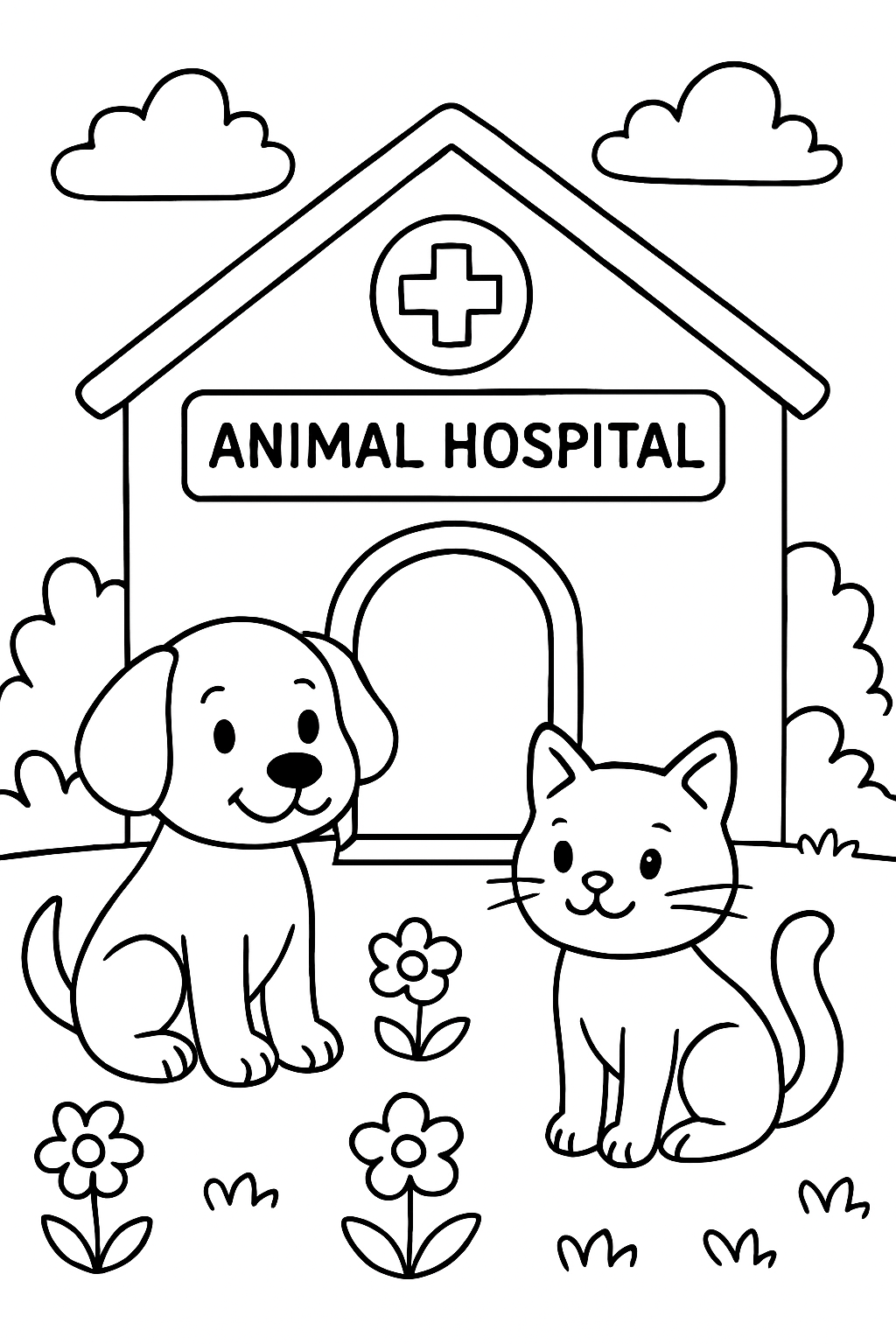 Animal Hospital (Anomaly) para colorir 01