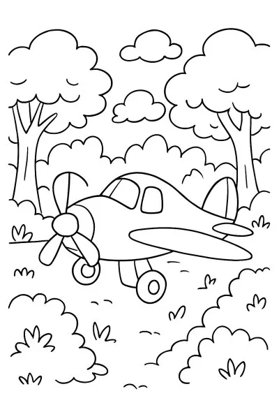 Aviões para colorir 13