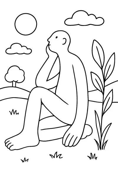 Abaporu para colorir 08
