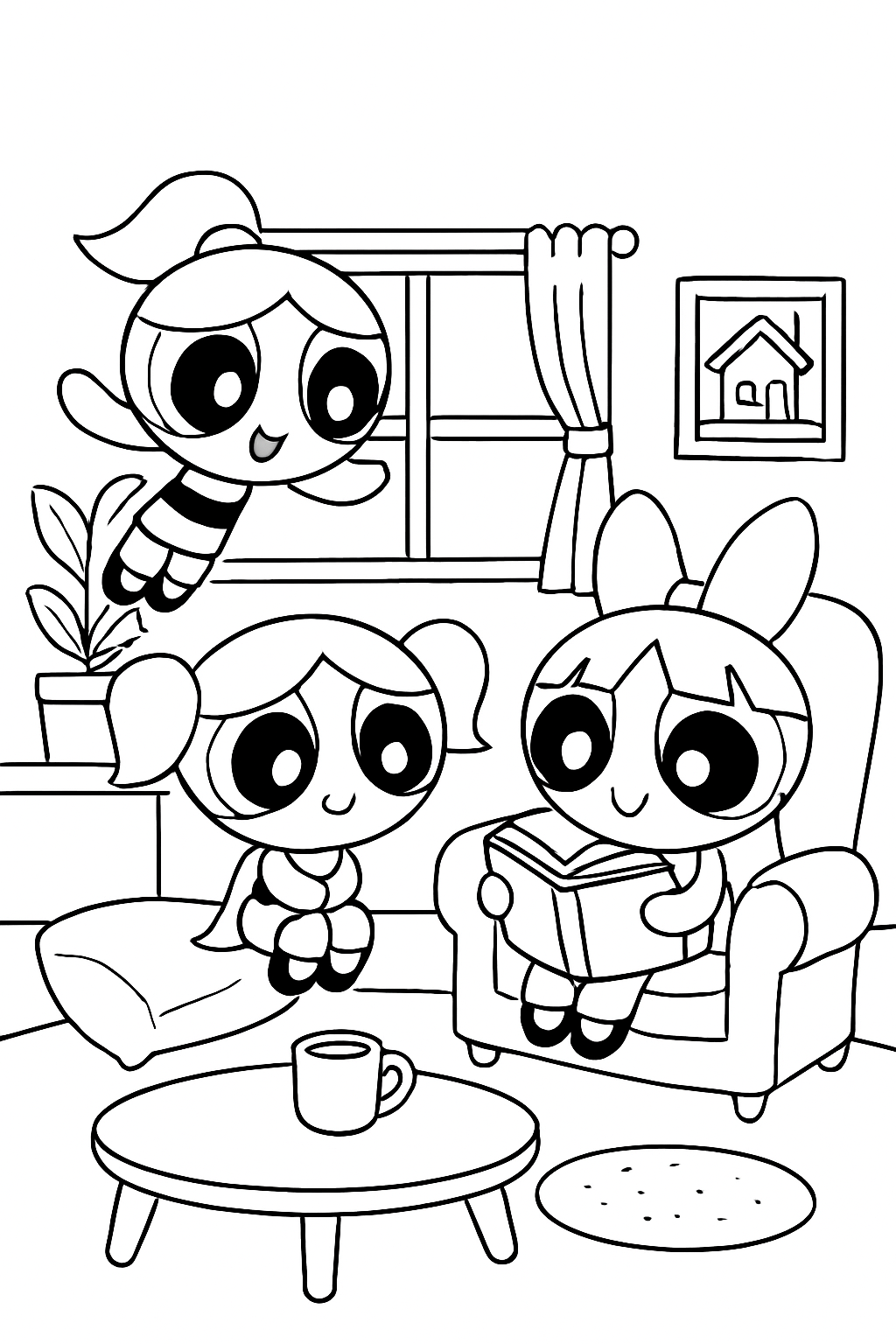 As Meninas Superpoderosas para colorir 15