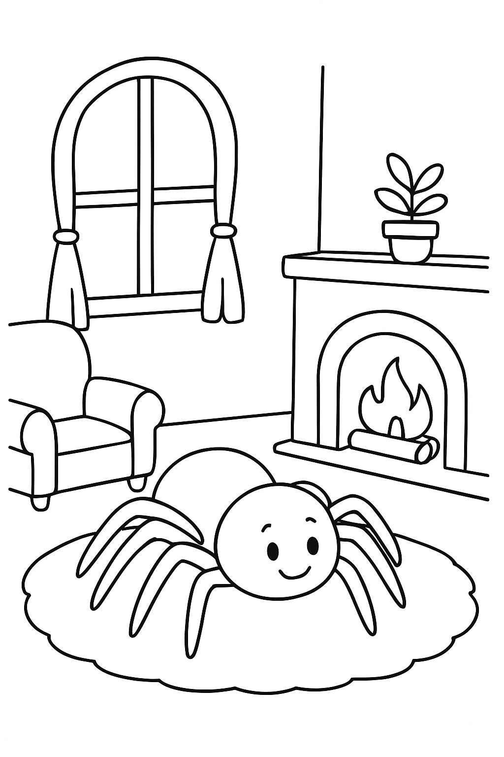 Aranhas para colorir 04