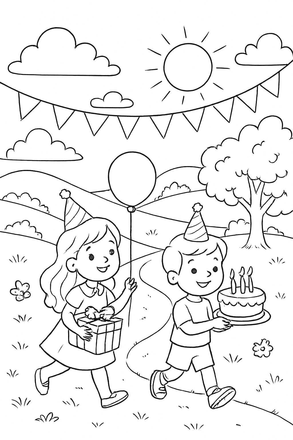 Aniversário para colorir 06