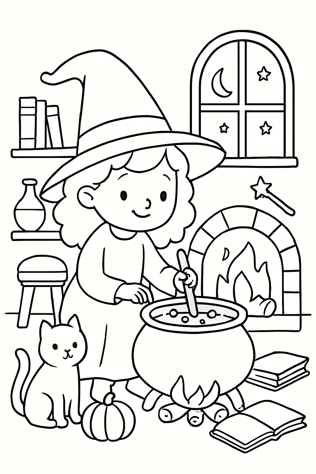 Bruxas para colorir 15