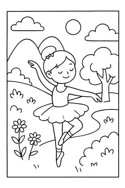 Ballerina Capuccina para colorir 10