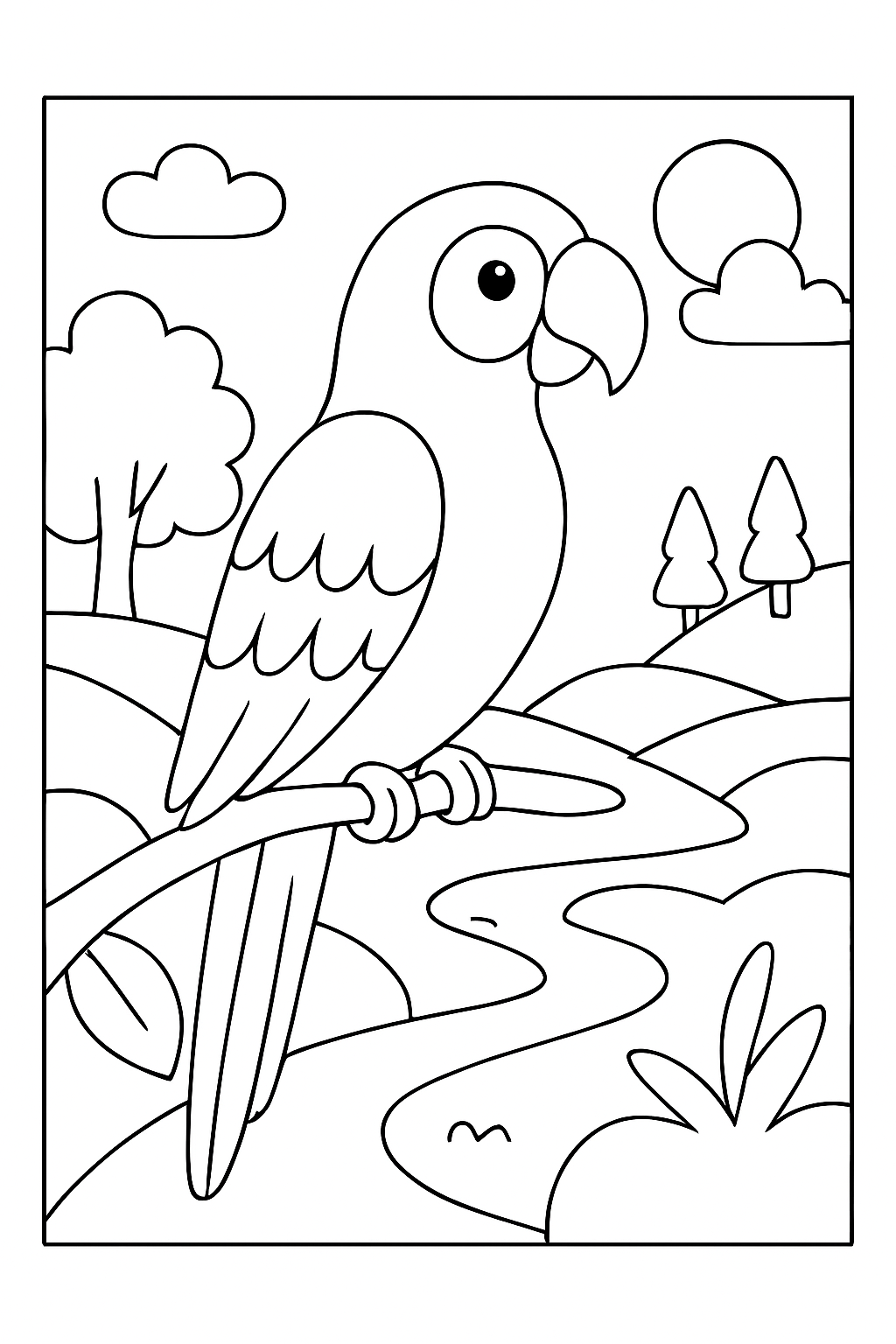Arara para colorir 10