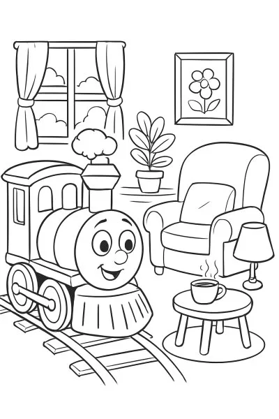 Bob, o Trem para colorir 15