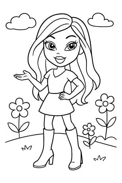Bratz para colorir 01