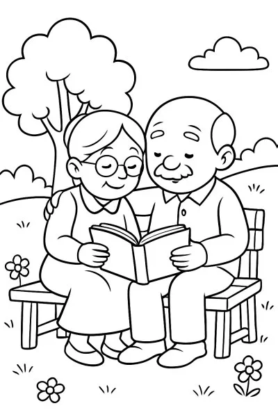 Avós para colorir 05