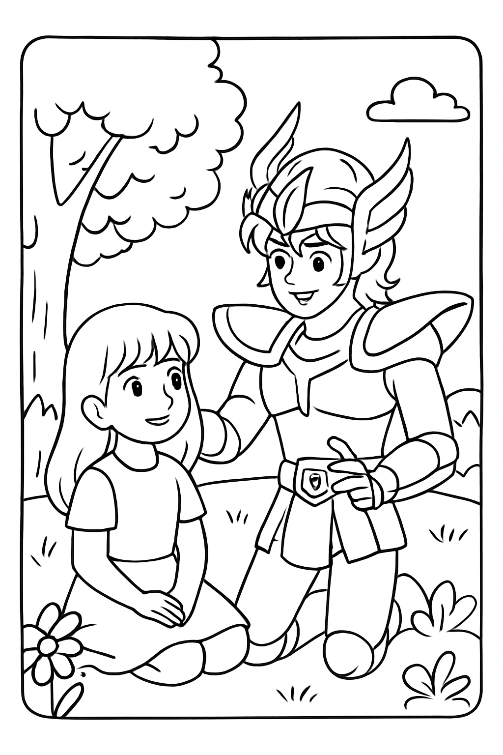 Cavaleiros do Zodíaco para colorir 05