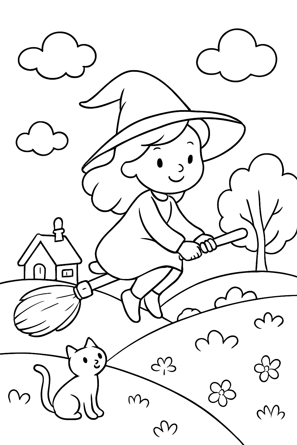 Bruxas para colorir 11