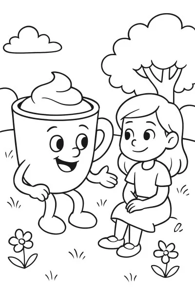 Capuccino Assassino para colorir 05