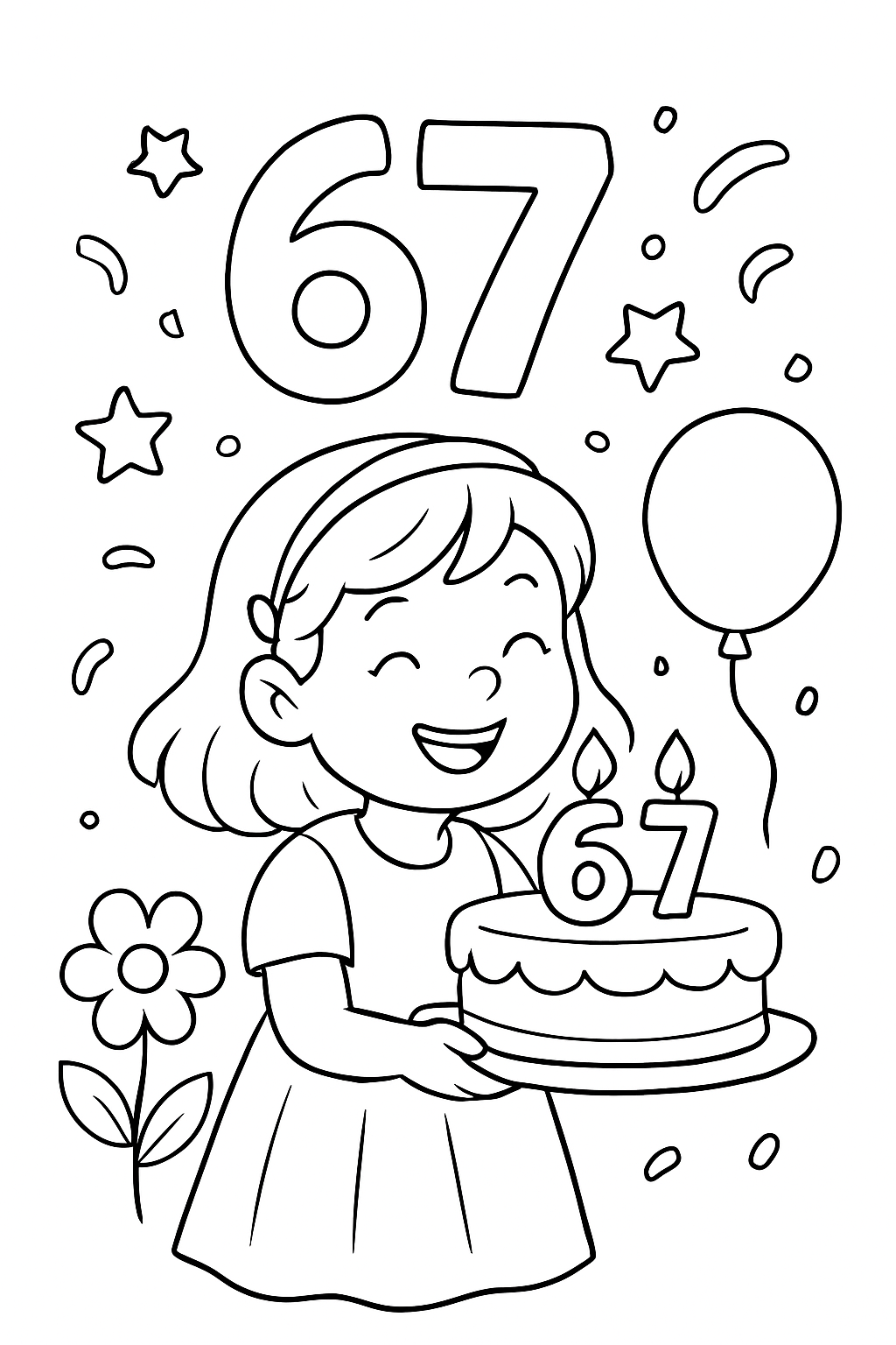 67 (Six Seven) para colorir 09
