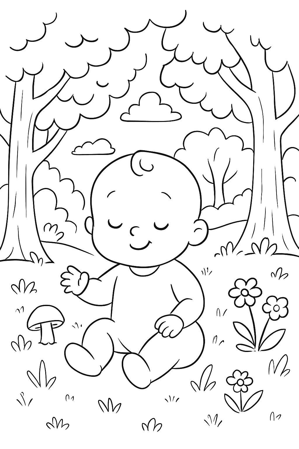 Bebê para colorir 02