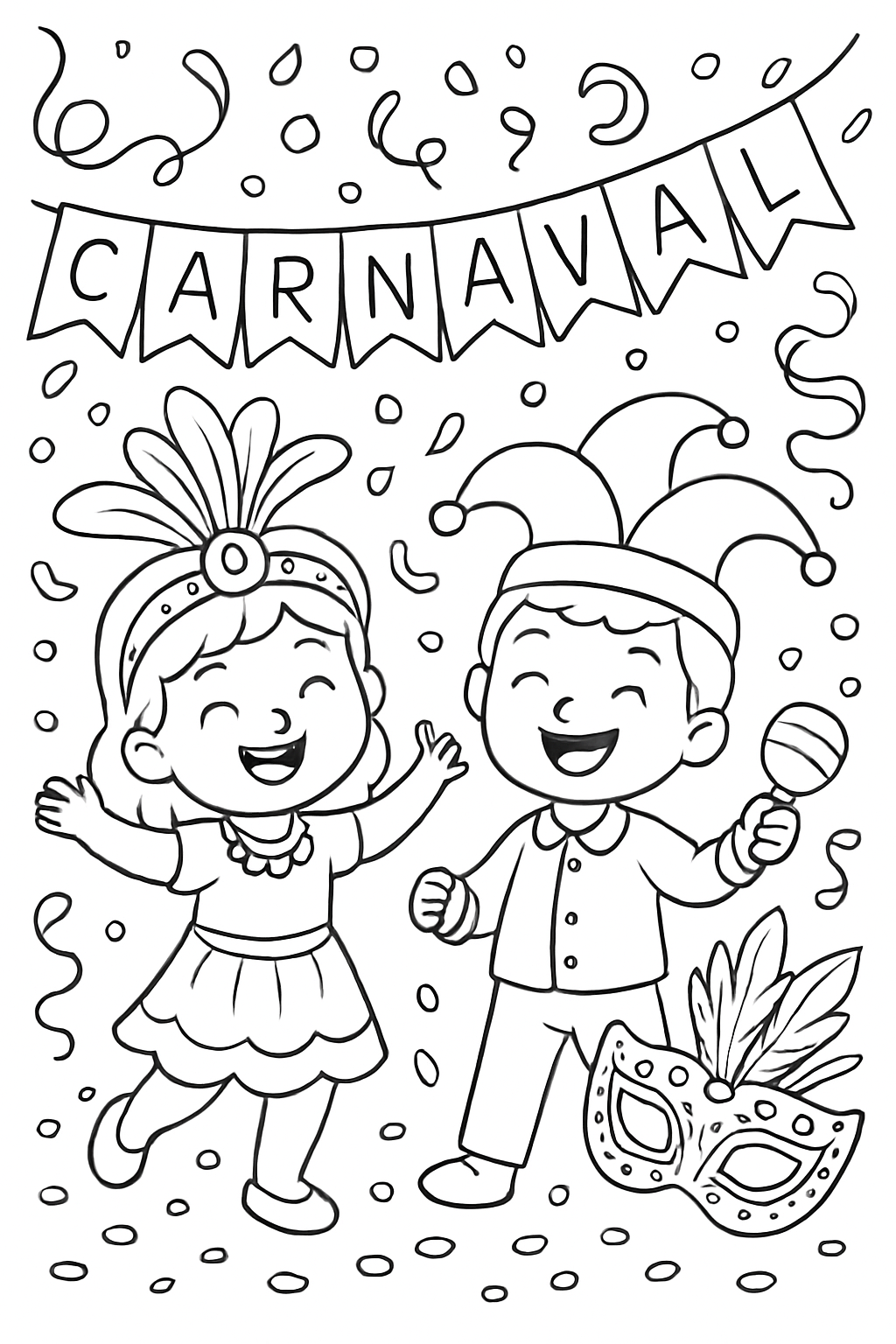 Carnaval para colorir 09