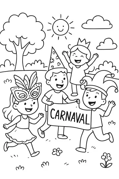 Carnaval para colorir 14