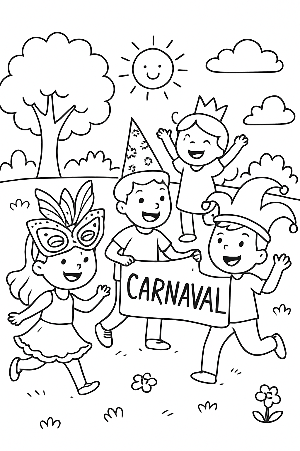 Carnaval para colorir 14