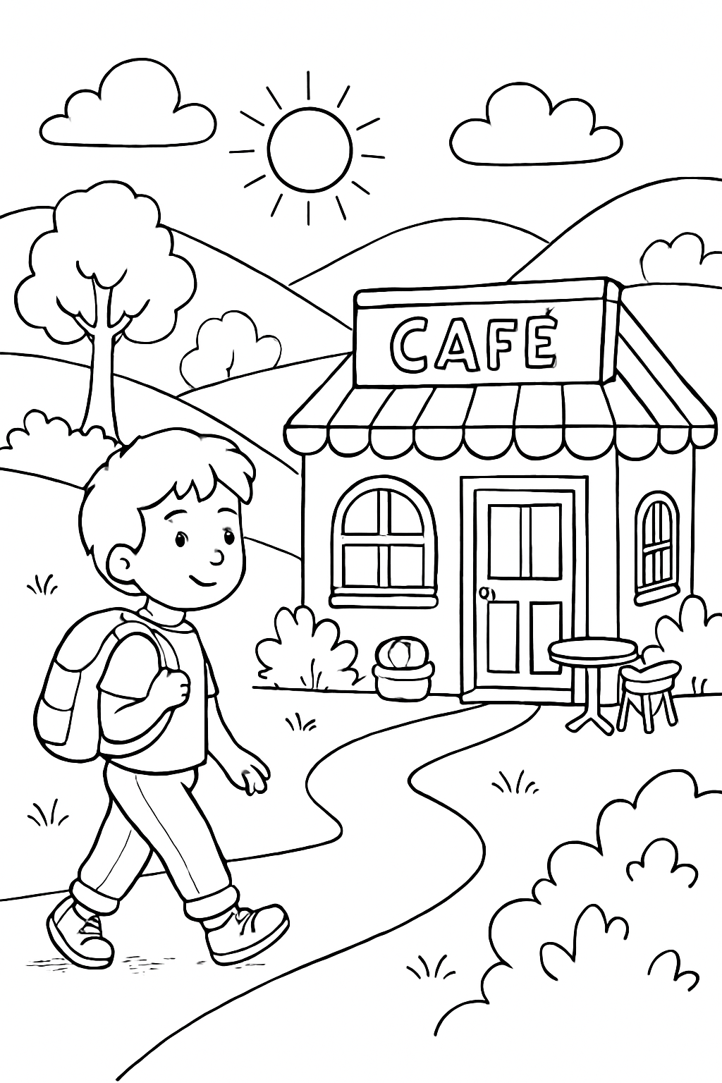 Café para colorir 06