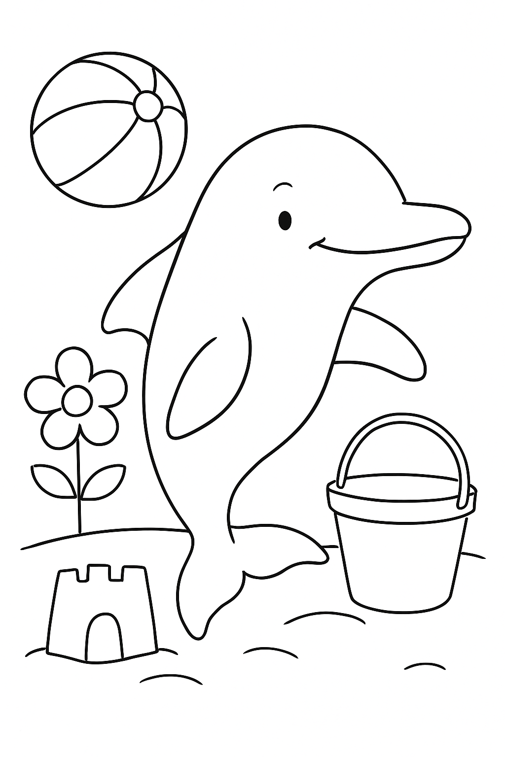Boto-Cor-De-Rosa para colorir 07