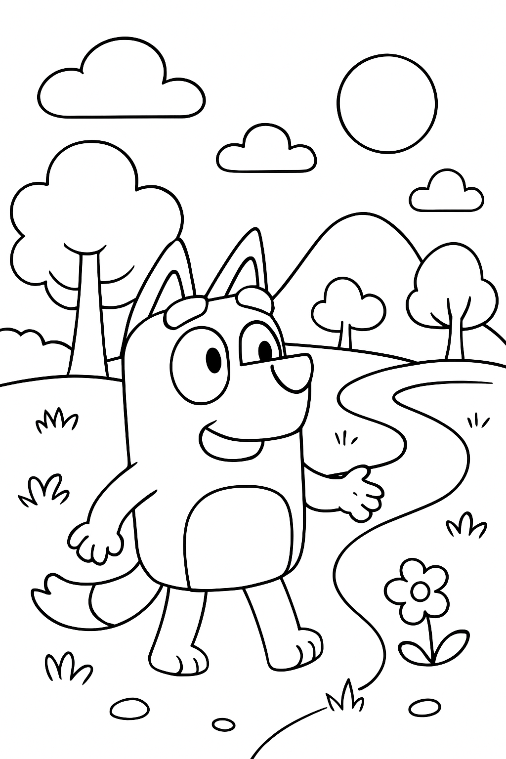 Bluey para colorir 10