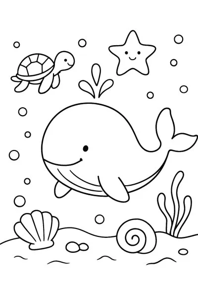 Baleias para colorir 07