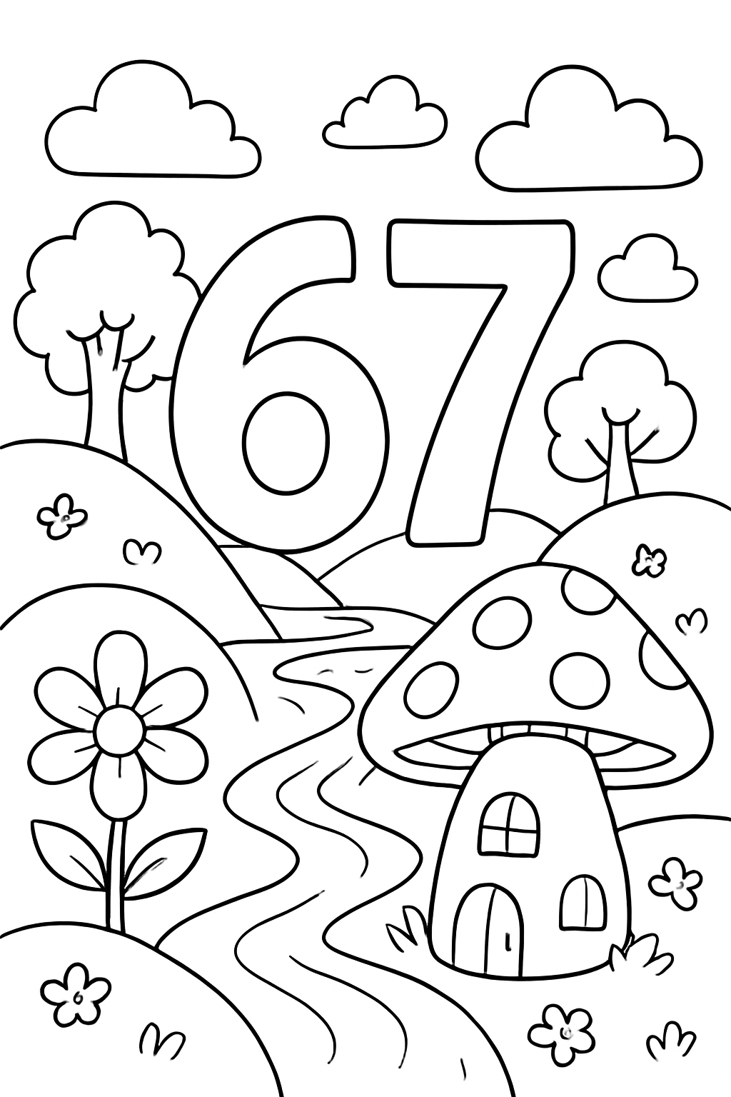 67 (Six Seven) para colorir 10