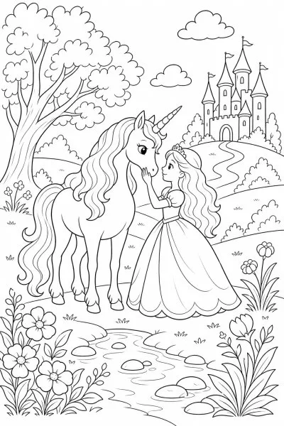 Fantasia e Contos para colorir 08