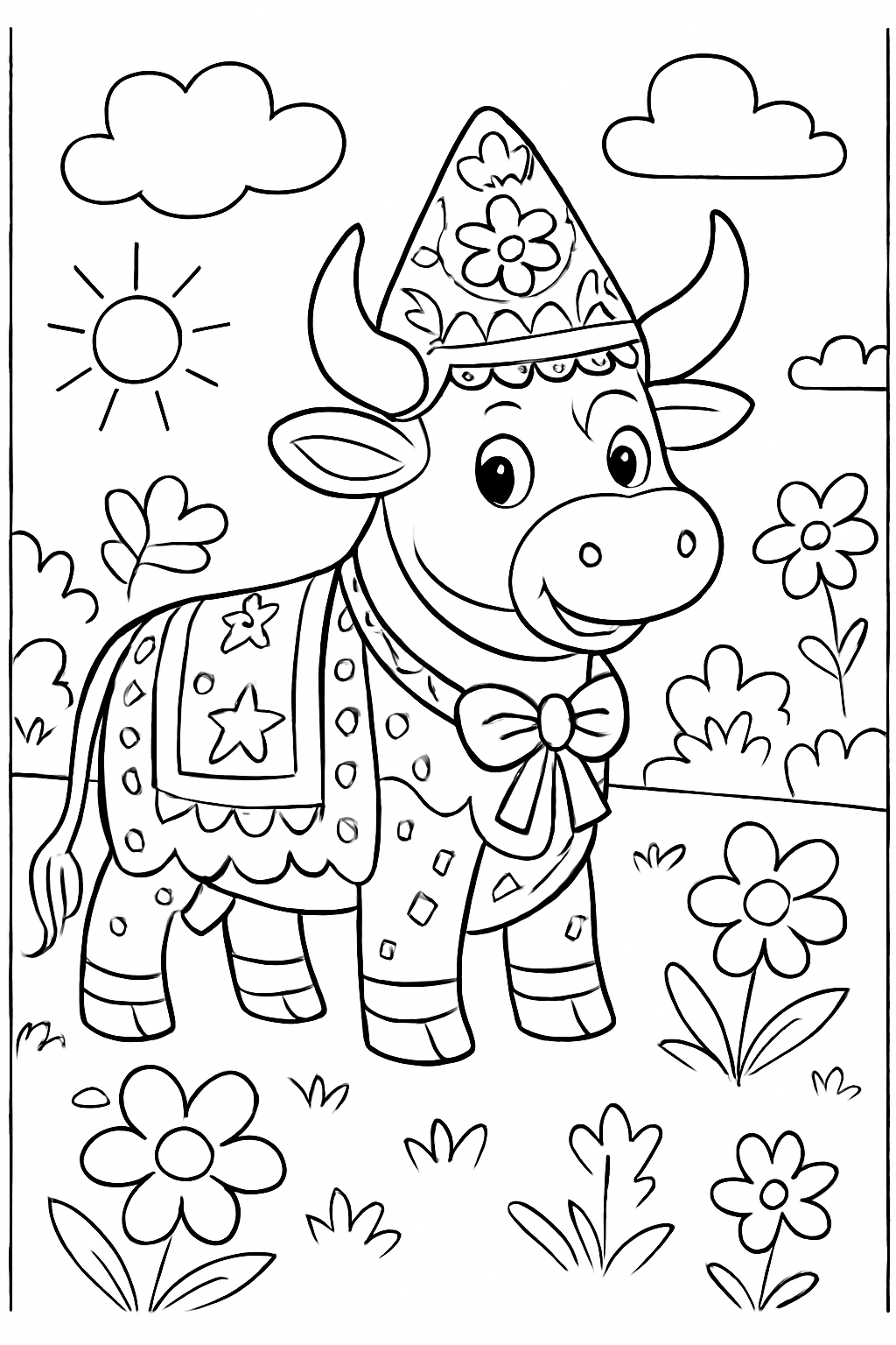 Bumba Meu Boi para colorir 12