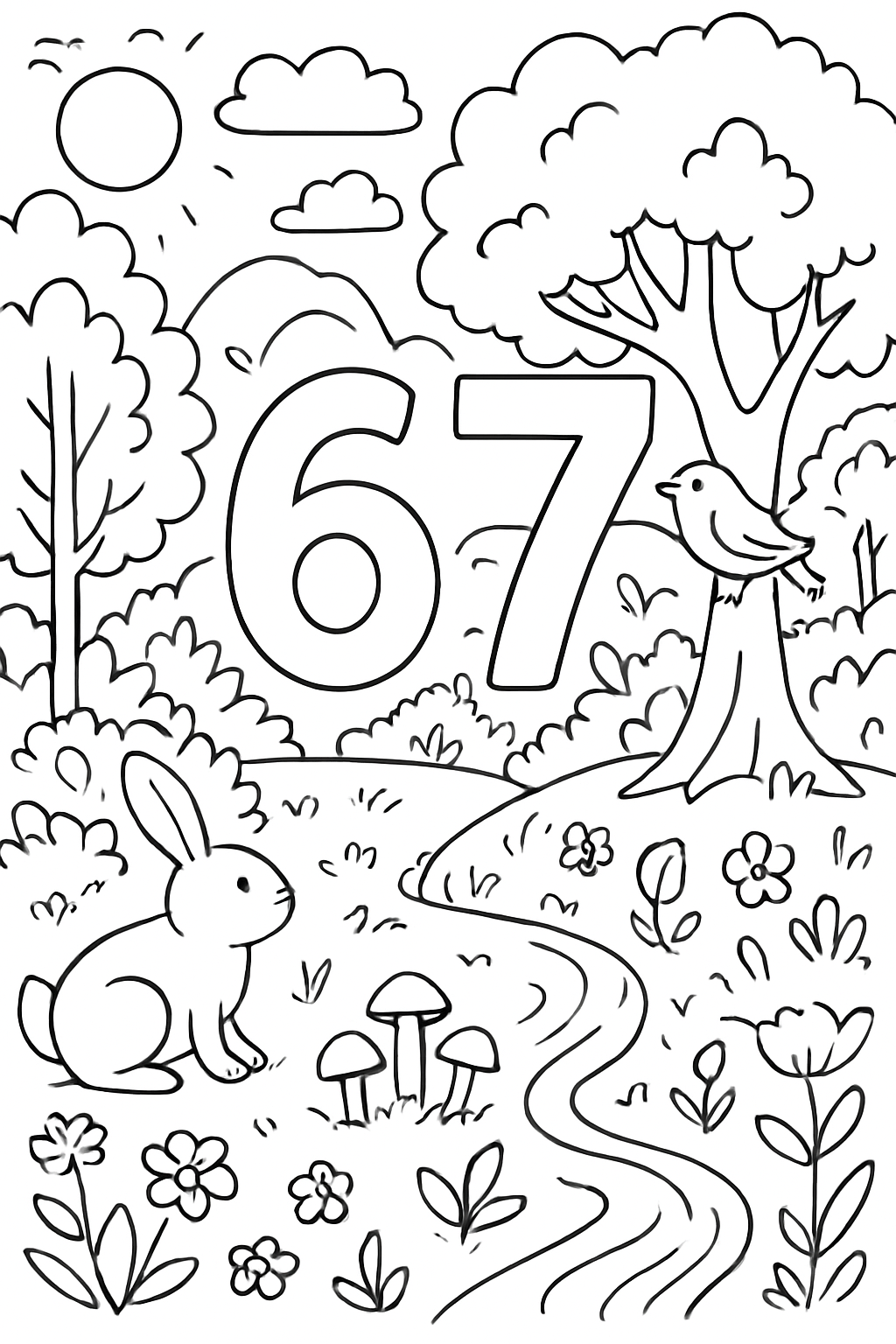 67 (Six Seven) para colorir 13