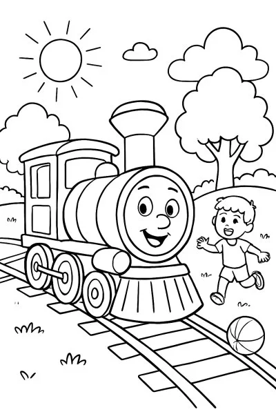 Bob, o Trem para colorir 14