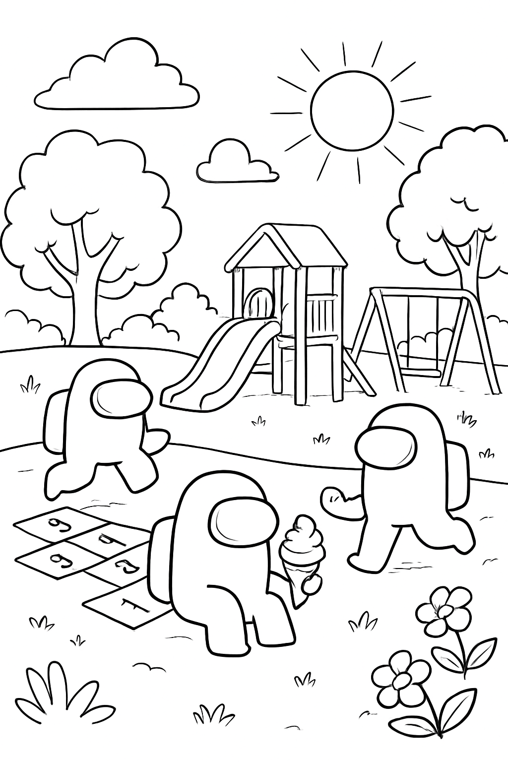 Among Us para colorir 14