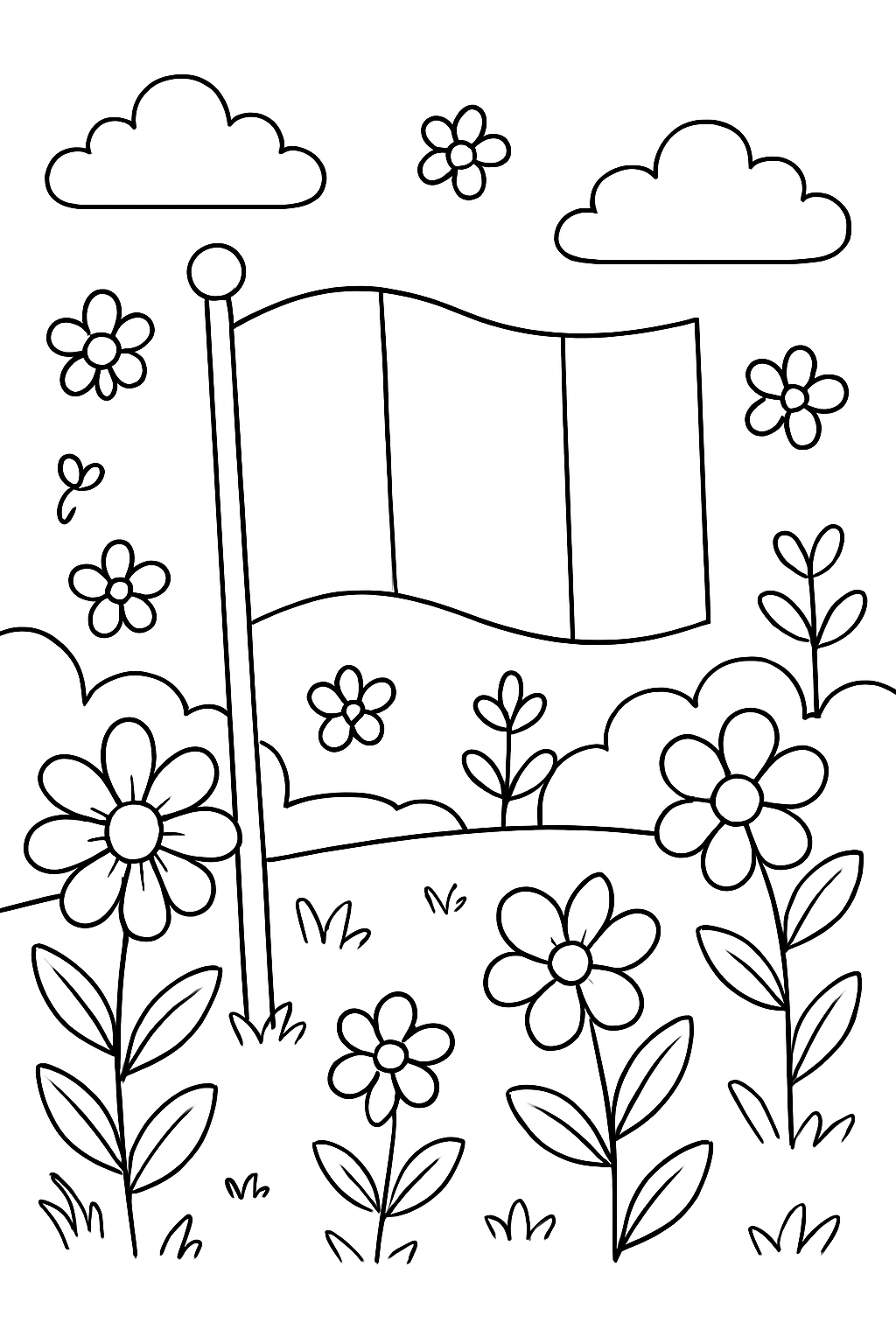 Bandeira da França para colorir 12