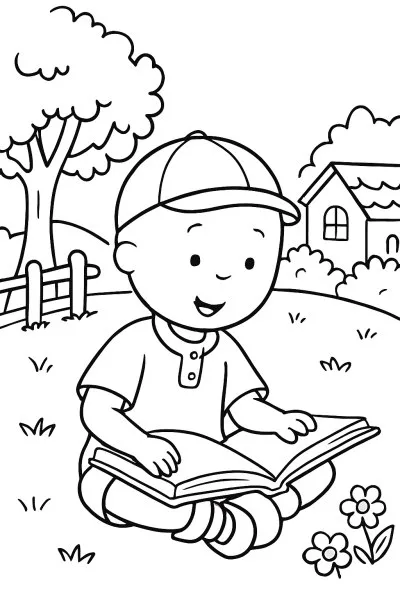 Caillou para colorir 05