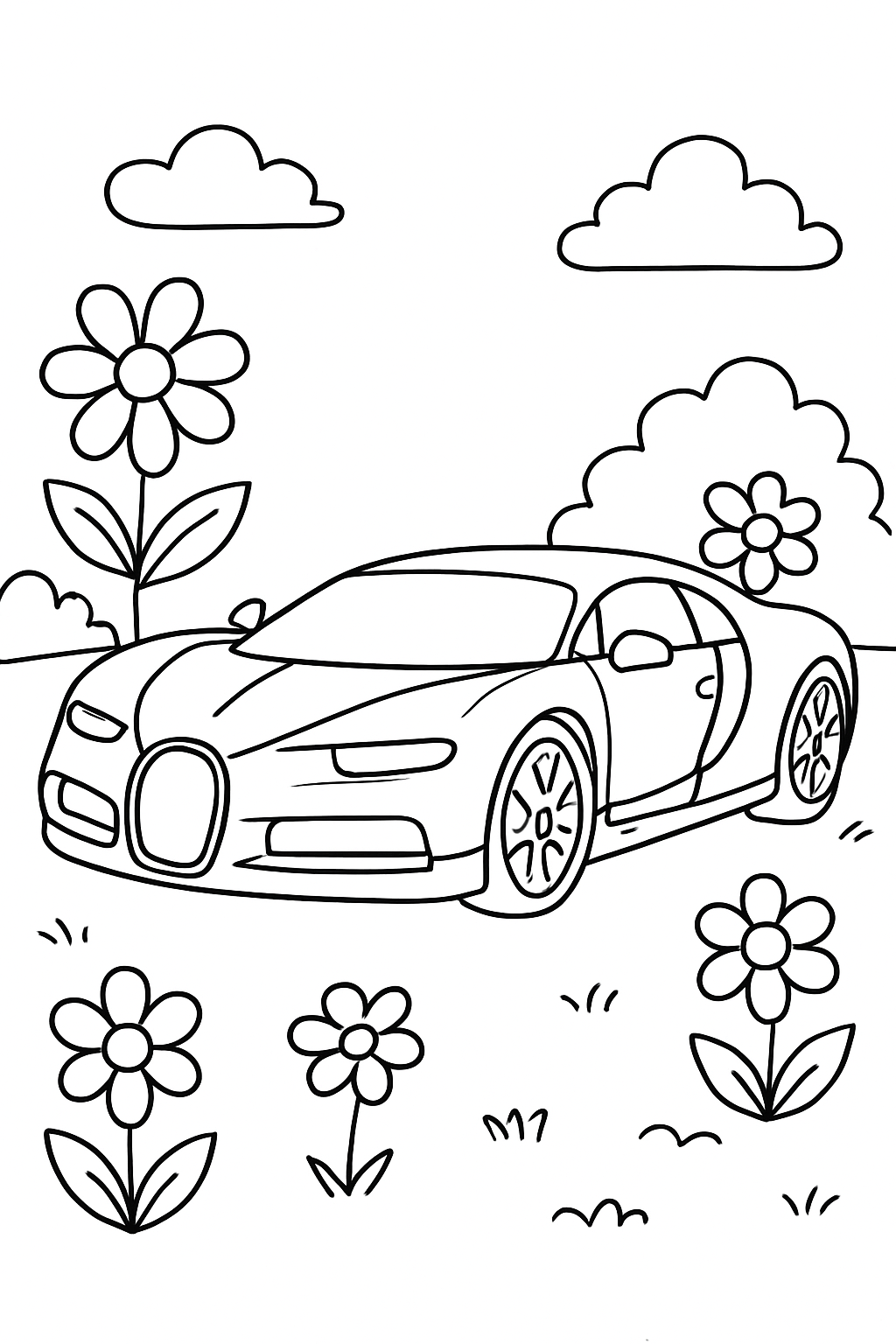 Bugatti para colorir 01