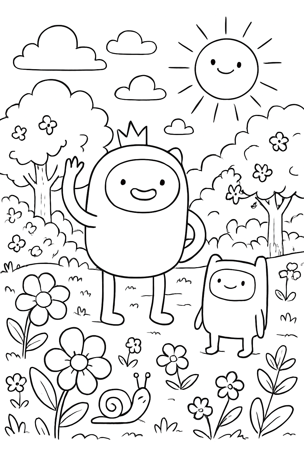 A Hora de Aventura para colorir 12
